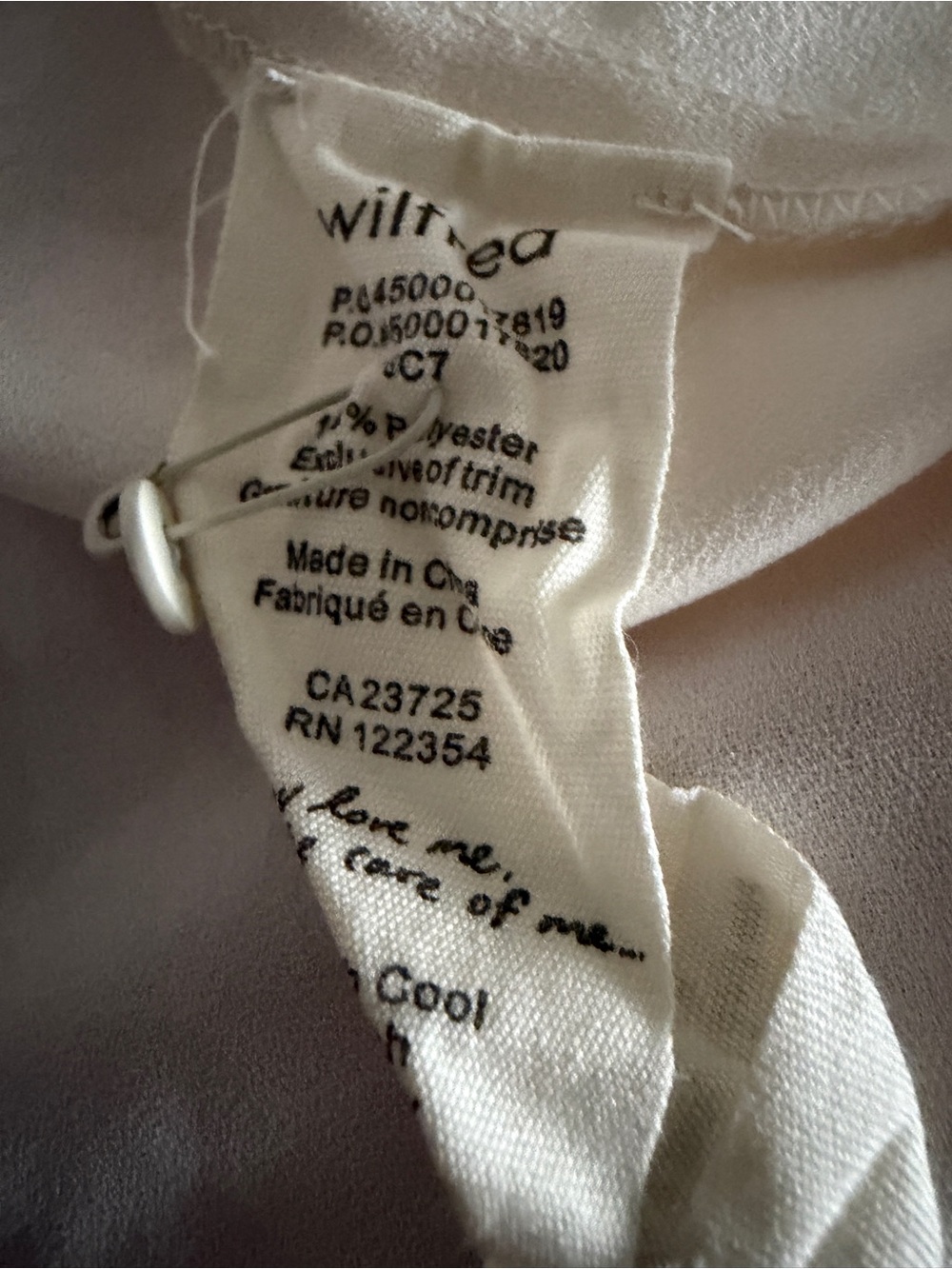 Wilfred Aritzia Ivory Wrap Belted Dress Size 6 - Picture 6 of 7